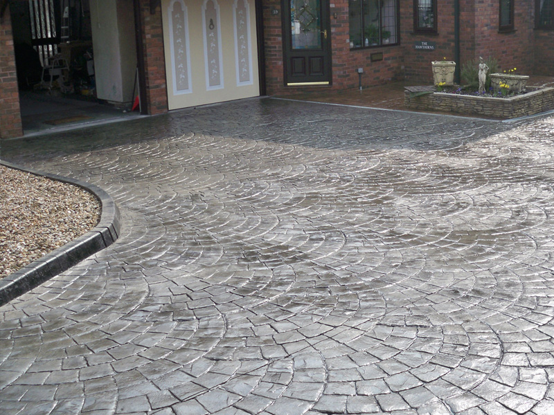 imprinted driveway completed in Bristol