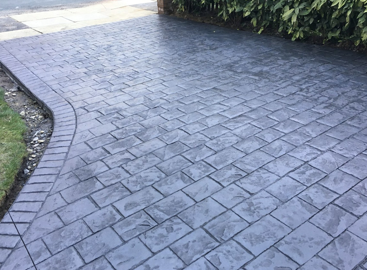 imprinted concrete driveways