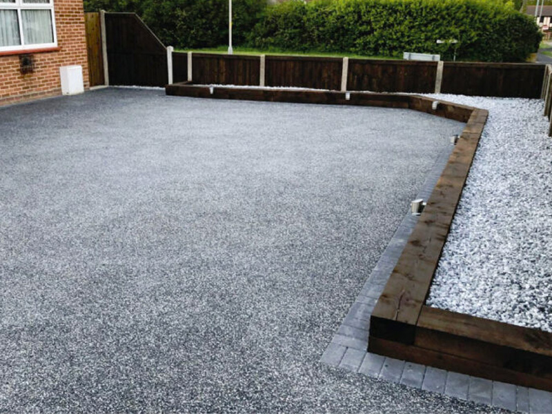 resin driveway install